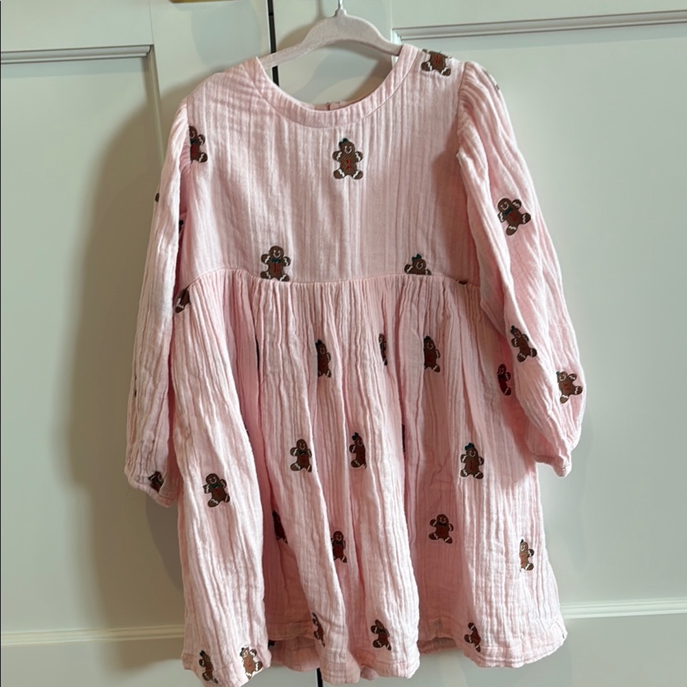 Pink Chicken Pink Bear Print Dress